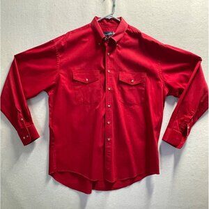 Vintage 90’s Wrangler Button Down Long Sleeve 17 1/2 Neck 36 Inch Sleeve